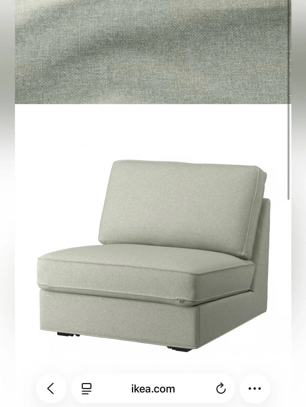 IKEA KIVIK Cover NEW 1-Seat Sleeper Sofa Gunnared Light Green 305.576.91